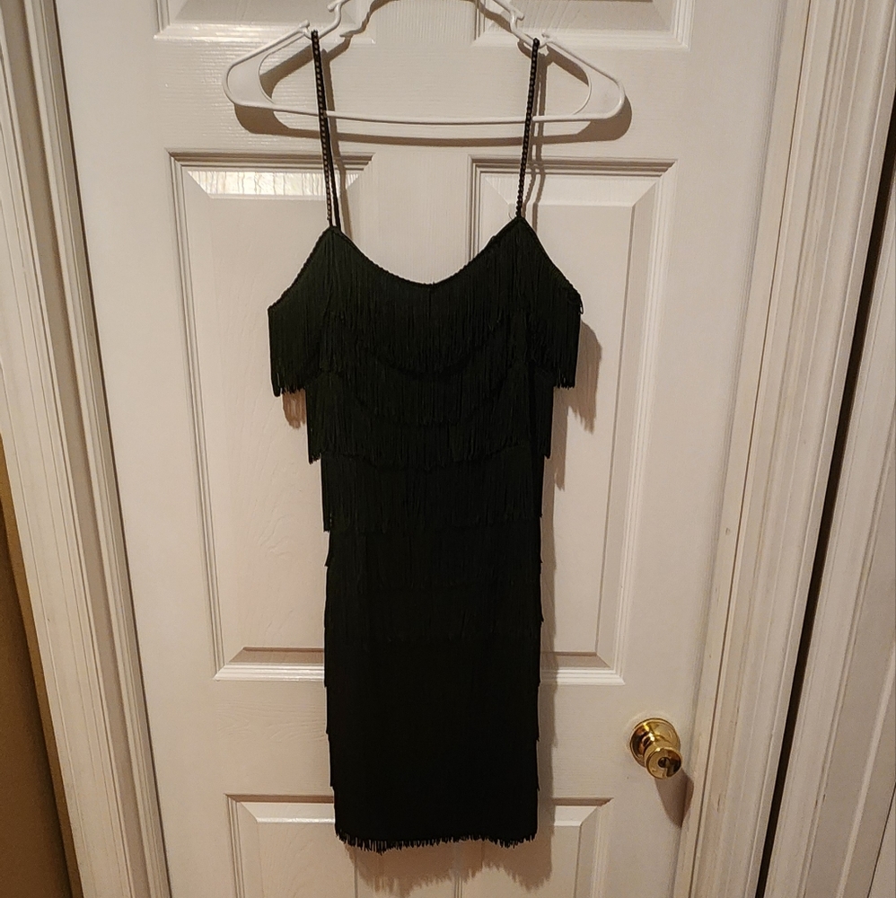 Fringe mini dress